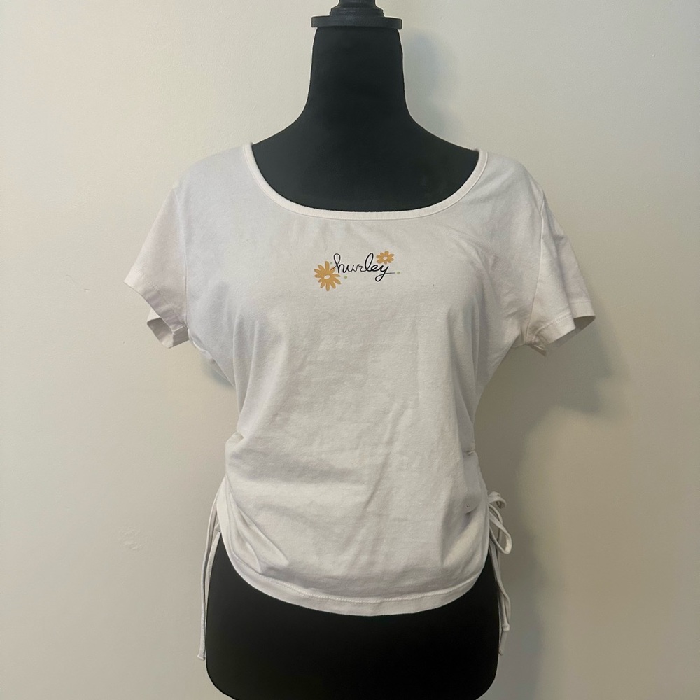 Hurley T shirt with Cinched Side Ties